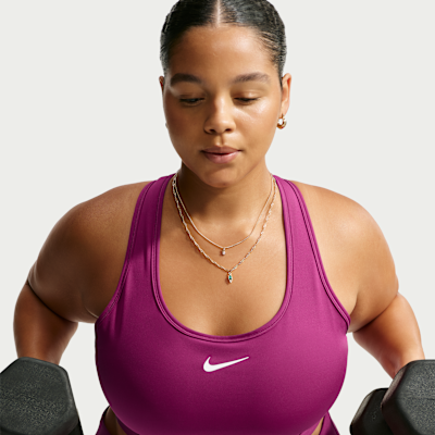 Nike Swoosh Women's Medium Support Padded Sports Bra (Plus Size